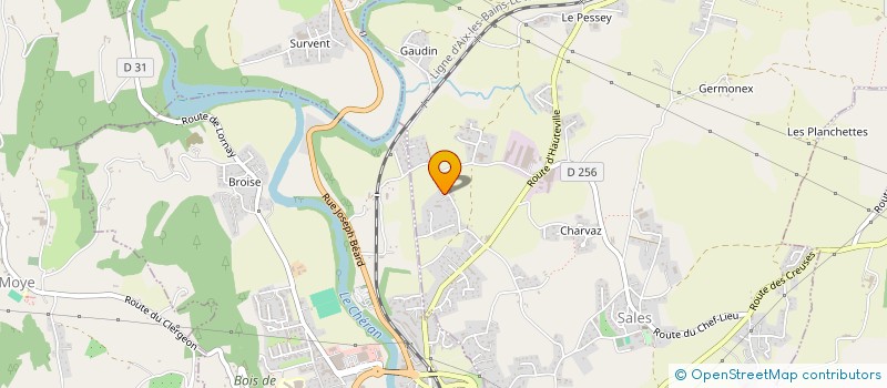 localisation de l'entreprise SUR LE CHERAN  SALES