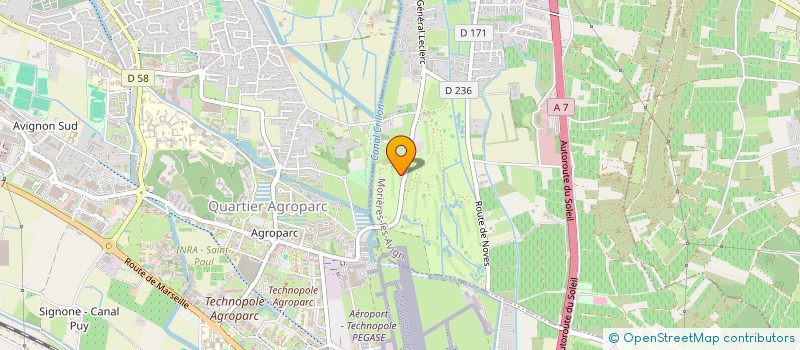 localisation de l'entreprise SUR LE GREEN  MORIERES-LES-AVIGNON