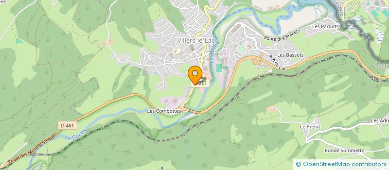 localisation de l'entreprise SUR LE LAC  VILLERS-LE-LAC