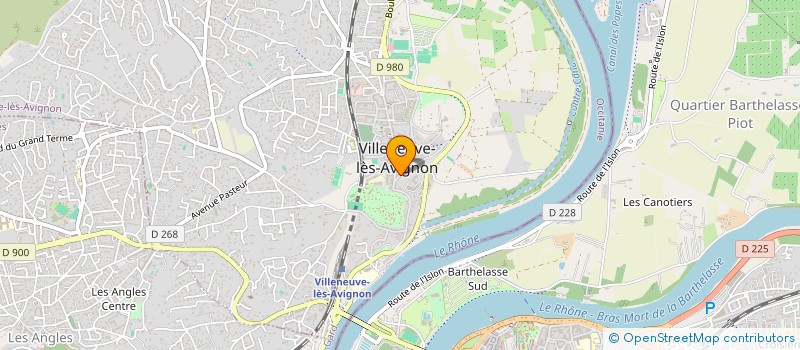 localisation de l'entreprise SUR LE PONT LES PAPESSES  VILLENEUVE-LES-AVIGNON