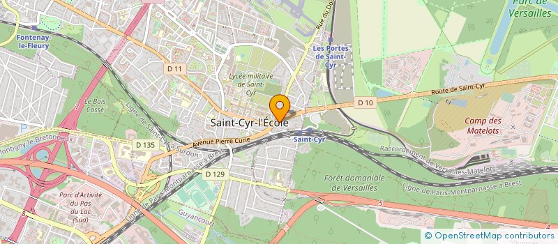 localisation de l'entreprise SUR LE POUCE  SAINT-CYR-L'ECOLE