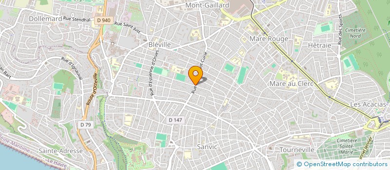 localisation de l'entreprise SUR LE POUCE  LE HAVRE