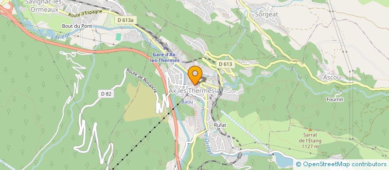 localisation de l'entreprise SUR LE POUCE à AX-LES-THERMES
