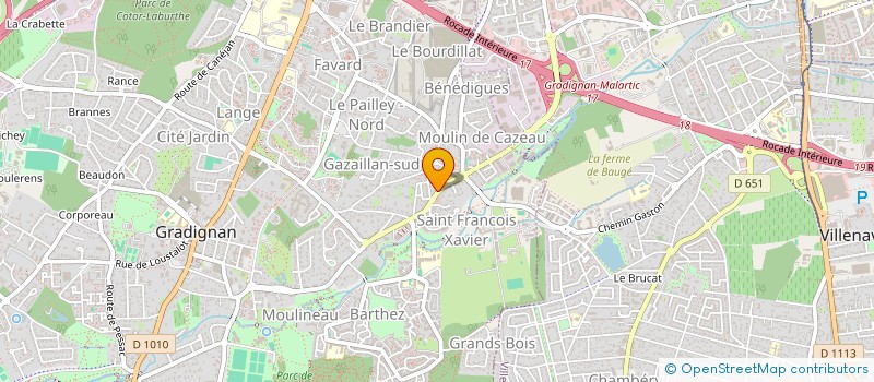 localisation de l'entreprise SUR LES CHEMINS DE L'AQUITAINE  GRADIGNAN