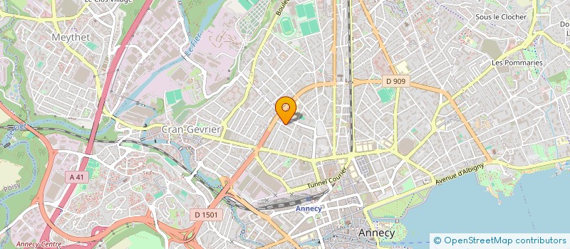 localisation de l'entreprise SUR LES PAS D'EOLINE à ANNECY