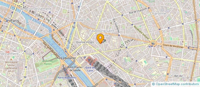 localisation de l'entreprise SUR LES PAS D'ORPHEE  PARIS