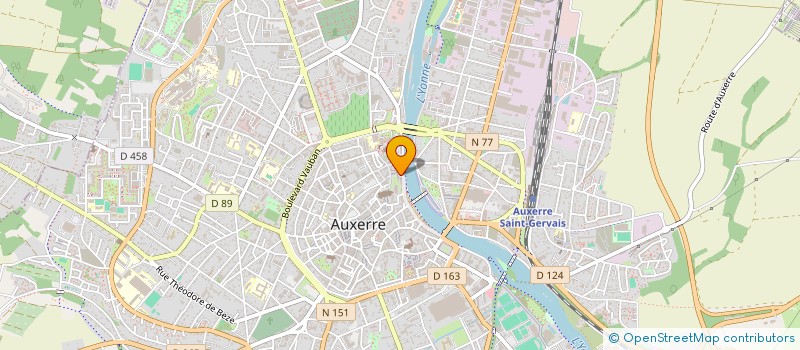 localisation de l'entreprise SUR LES PAS DE CADET ROUSSEL à AUXERRE