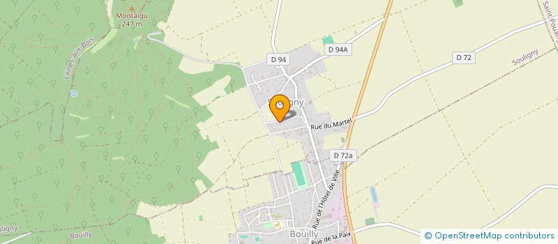 localisation de l'entreprise SUR LES PAS DE GORZ  SOULIGNY