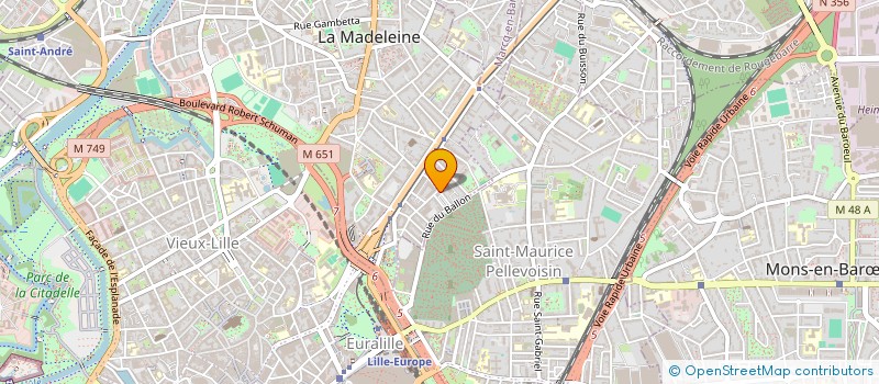 localisation de l'entreprise SUR LES PAS DE NOAM PARALYSIE CEREBRALE ET HANDICAP MOTEUR à LA MADELEINE