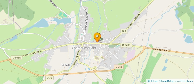 localisation de l'entreprise SUR LES PAS DES MAITRES SONNEURS  CHATEAUMEILLANT