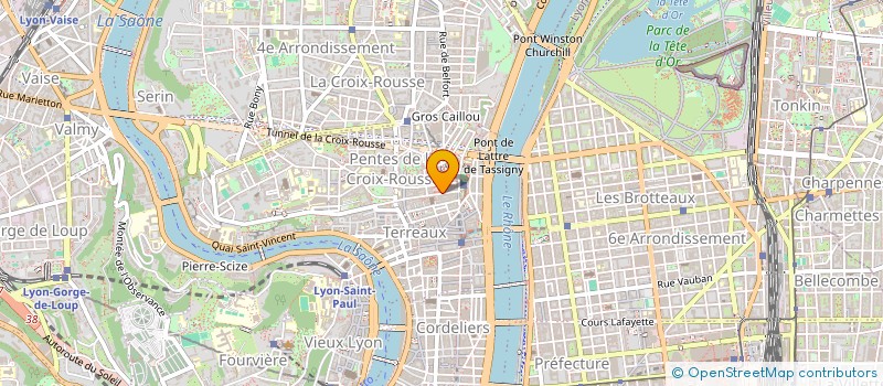 localisation de l'entreprise SUR LES QUAIS à LYON