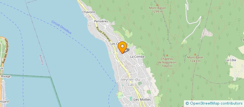 localisation de l'entreprise SUR LES REMPARTS  VEYRIER-DU-LAC