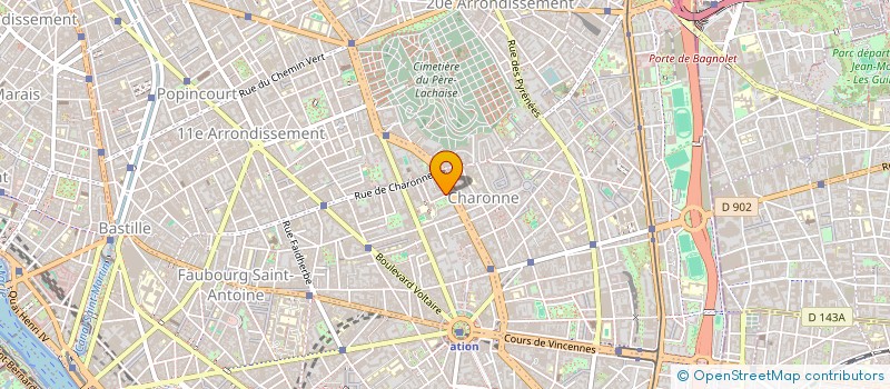 localisation de l'entreprise SUR LES TOITS PRODUCTION  PARIS