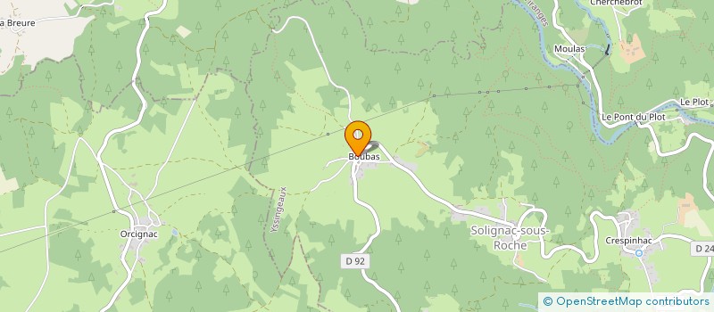 localisation de l'entreprise SUR MA PLANETE...  SOLIGNAC-SOUS-ROCHE