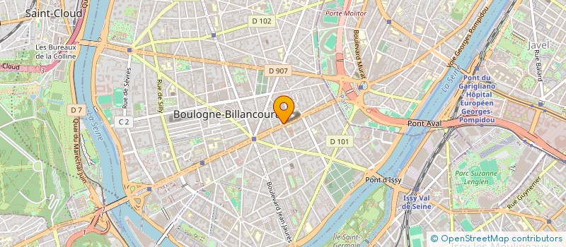 localisation de l'entreprise SUR MESURE à BOULOGNE-BILLANCOURT