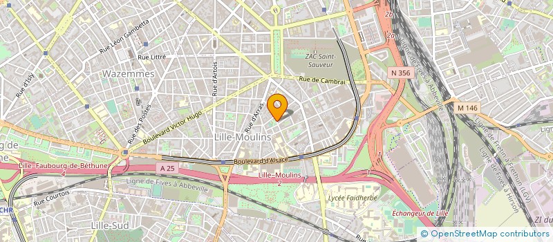 localisation de l'entreprise SUR MESURE à LILLE