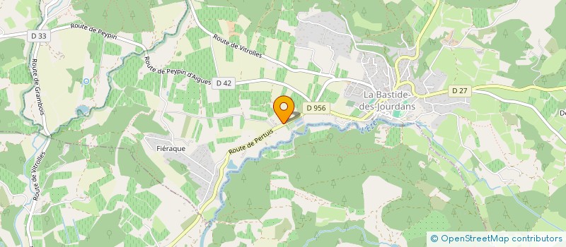 localisation de l'entreprise SUR QUATRE ROUES  LA BASTIDE-DES-JOURDANS