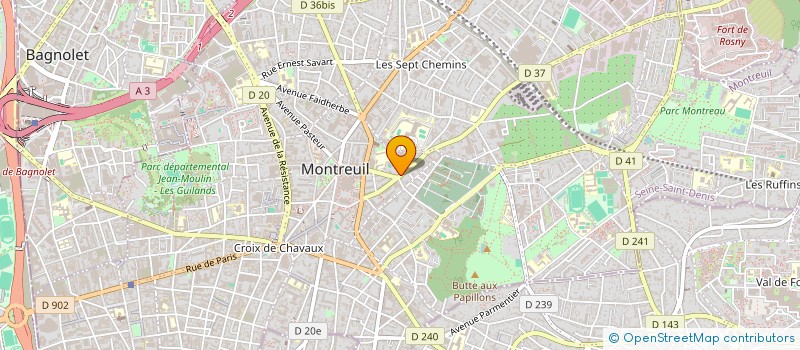 localisation de l'entreprise SUR TERRE à MONTREUIL