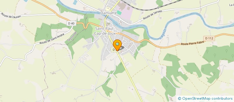 localisation de l'entreprise SUR TOUS LES FRONTS  SAINT-PAUL-CAP-DE-JOUX