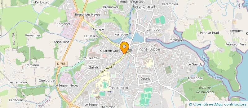 localisation de l'entreprise SUR UN AIR DE TERRE à PONT-L'ABBE