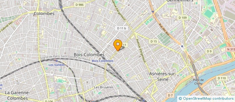 localisation de l'entreprise SUR UN ARC EN CIEL SARL S.A.C. à BOIS-COLOMBES