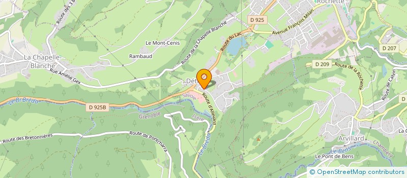 localisation de l'entreprise SUR UN NUAGE IMMOBILIER  TIGNES