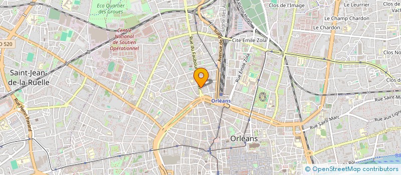 localisation de l'entreprise SUR UN R DIVIN à ORLEANS