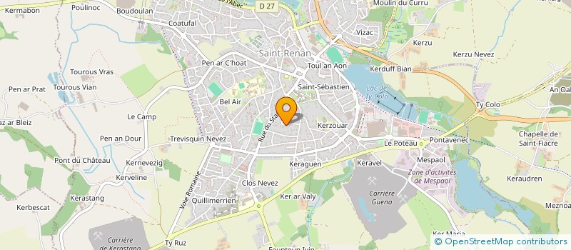 localisation de l'entreprise SURCOUF  SAINT-RENAN