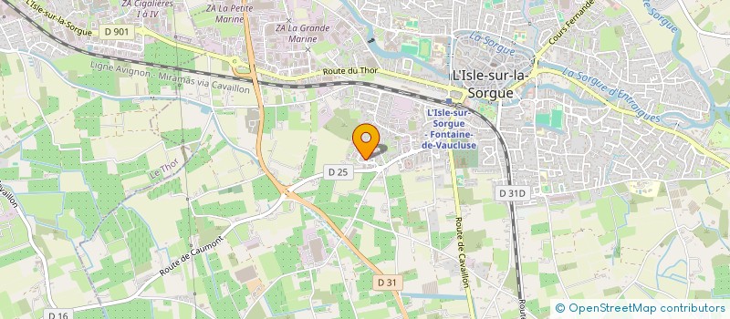 localisation de l'entreprise SURCYCLUM  L'ISLE-SUR-LA-SORGUE