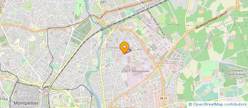 localisation de l'entreprise SURDI 34 à MONTPELLIER