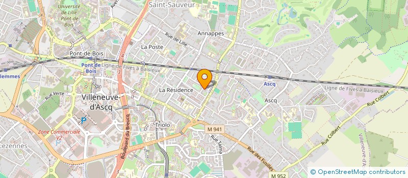 localisation de l'entreprise SURDI 59 à VILLENEUVE-D'ASCQ
