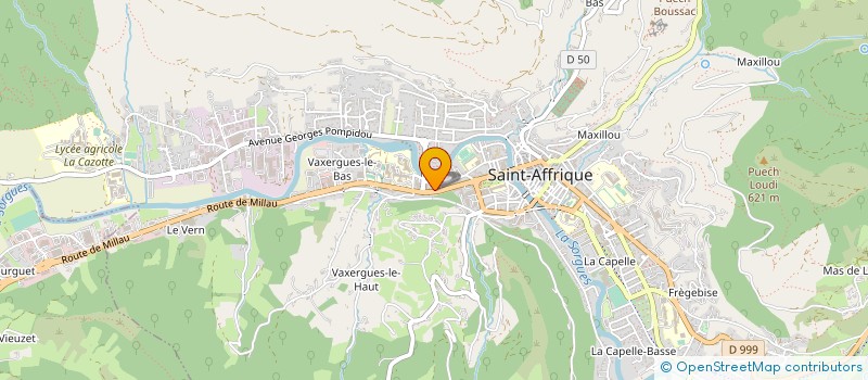 localisation de l'entreprise SURDITE-MATERIEL MEDICAL ST AFFRIQUE à SAINT-AFFRIQUE