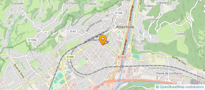 localisation de l'entreprise SURE CLEAN  ALBERTVILLE