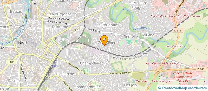 localisation de l'entreprise SUREAU  NIORT