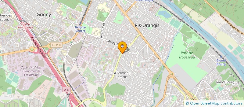 localisation de l'entreprise SUREAU AUTO à RIS-ORANGIS