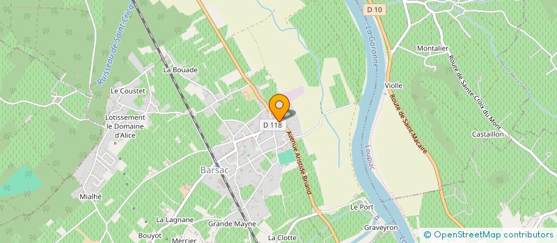 localisation de l'entreprise SURELLA  BARSAC