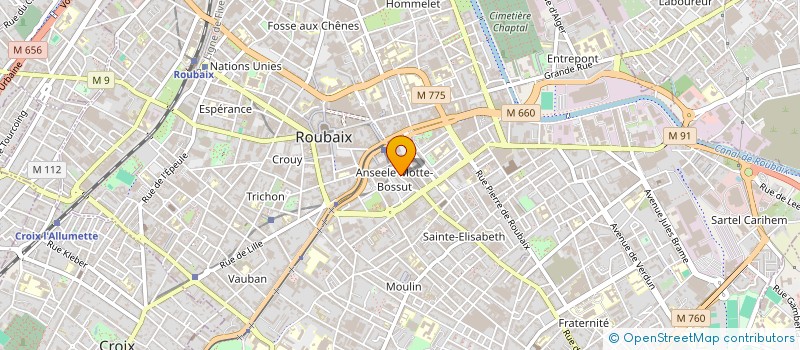 localisation de l'entreprise SURETE PLUS à ROUBAIX