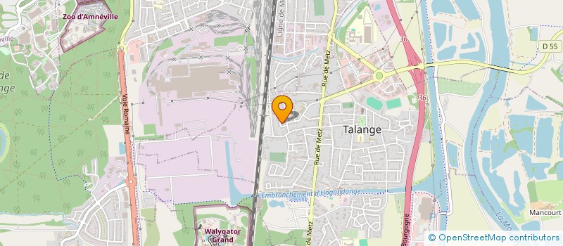 localisation de l'entreprise SUREVA  TALANGE