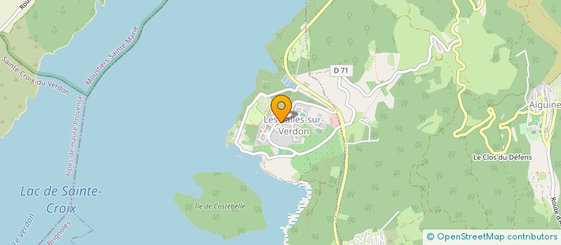 localisation de l'entreprise SURF CENTER à LES SALLES-SUR-VERDON