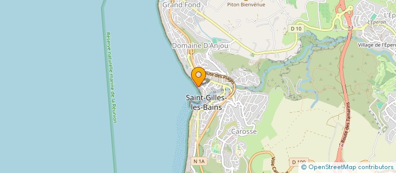 localisation de l'entreprise SURF CLUB DES ROCHES NOIRES à SAINT-PAUL