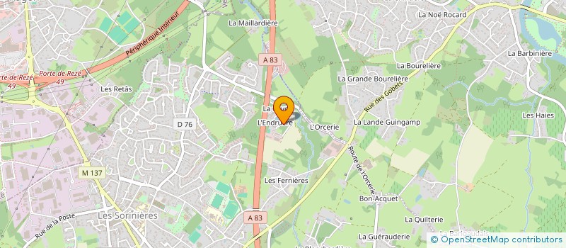 localisation de l'entreprise SURF COMPANY  SORINIERES (LES)