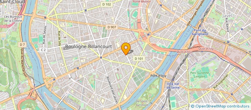 localisation de l'entreprise SURF CREATIVE CONTENT à BOULOGNE-BILLANCOURT