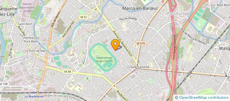 localisation de l'entreprise SURF INVEST à MARCQ-EN-BARŒUL