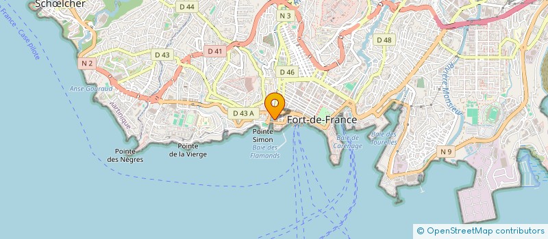 localisation de l'entreprise SURF LAVERIE à FORT-DE-FRANCE