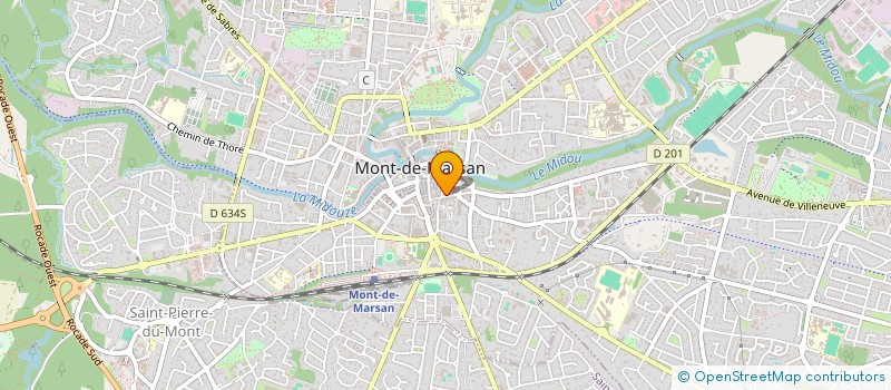 localisation de l'entreprise SURF N'BURGER à MONT-DE-MARSAN