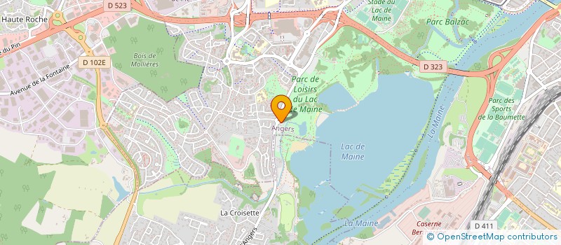 localisation de l'entreprise SURF WING INTER CLUB ANGERS  ANGERS