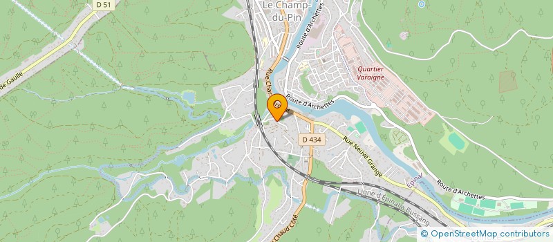 localisation de l'entreprise SURFA'STYL à EPINAL