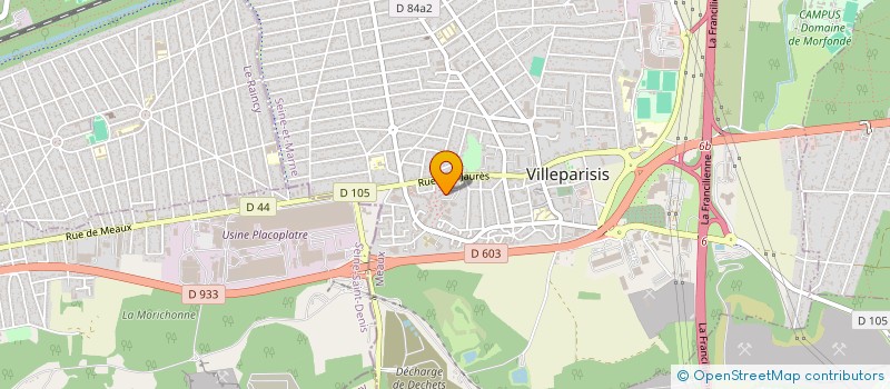 localisation de l'entreprise SURFACE  VILLEPARISIS