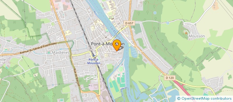 localisation de l'entreprise SURFACE BRUTE  PONT-A-MOUSSON