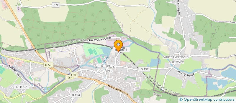 localisation de l'entreprise SURFACE CORRIGEE à SAINT-REMY-SUR-AVRE